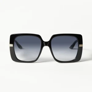 Le Specs Phoenix Ridge Oversized Square Sunglasses | Black