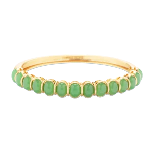 Lillian Bangle Bracelet in Green