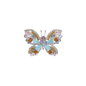 Limited Edition Butterfly in Crystal / Rosaline / Blue Opal