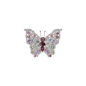 Limited Edition Butterfly in Crystal / Rose / Aqua