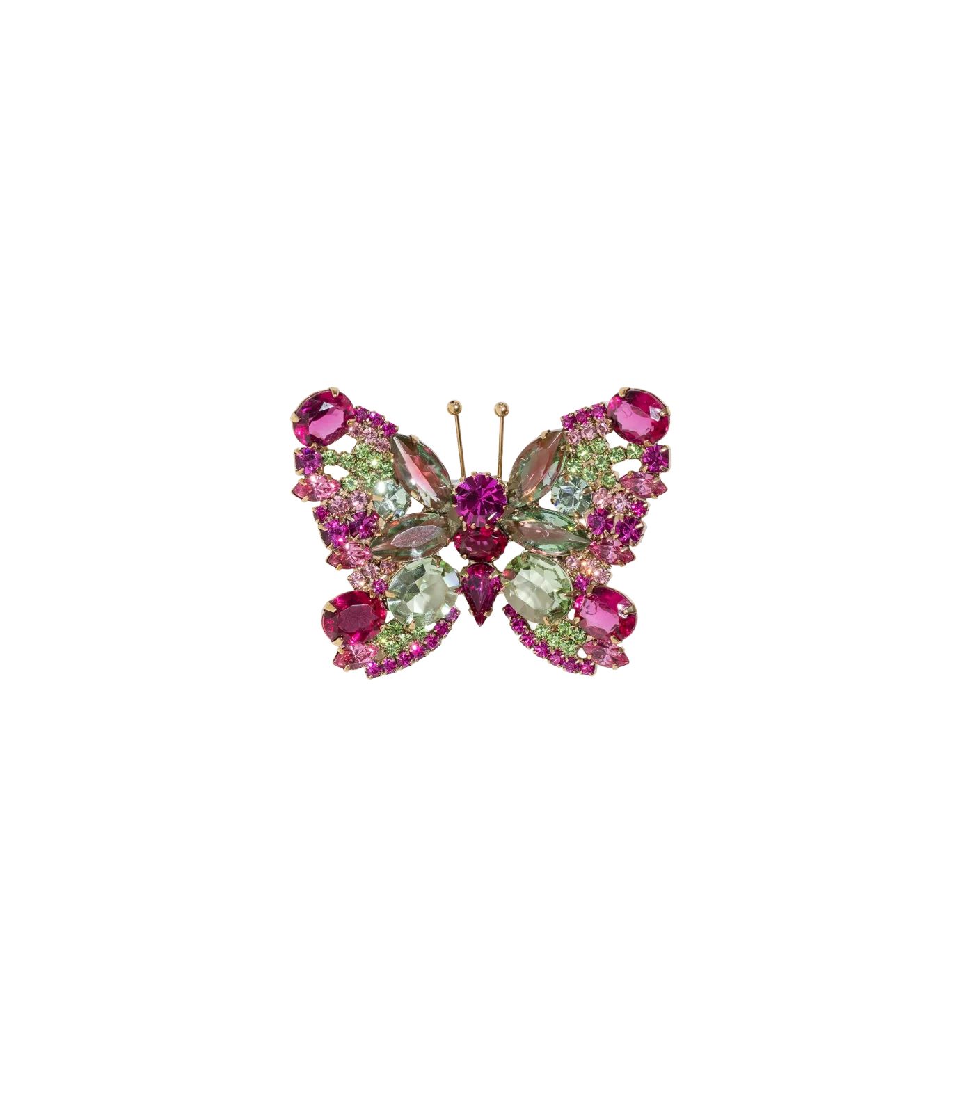 Limited Edition Butterfly in Light Rose / Fuchsia / Chrysolite