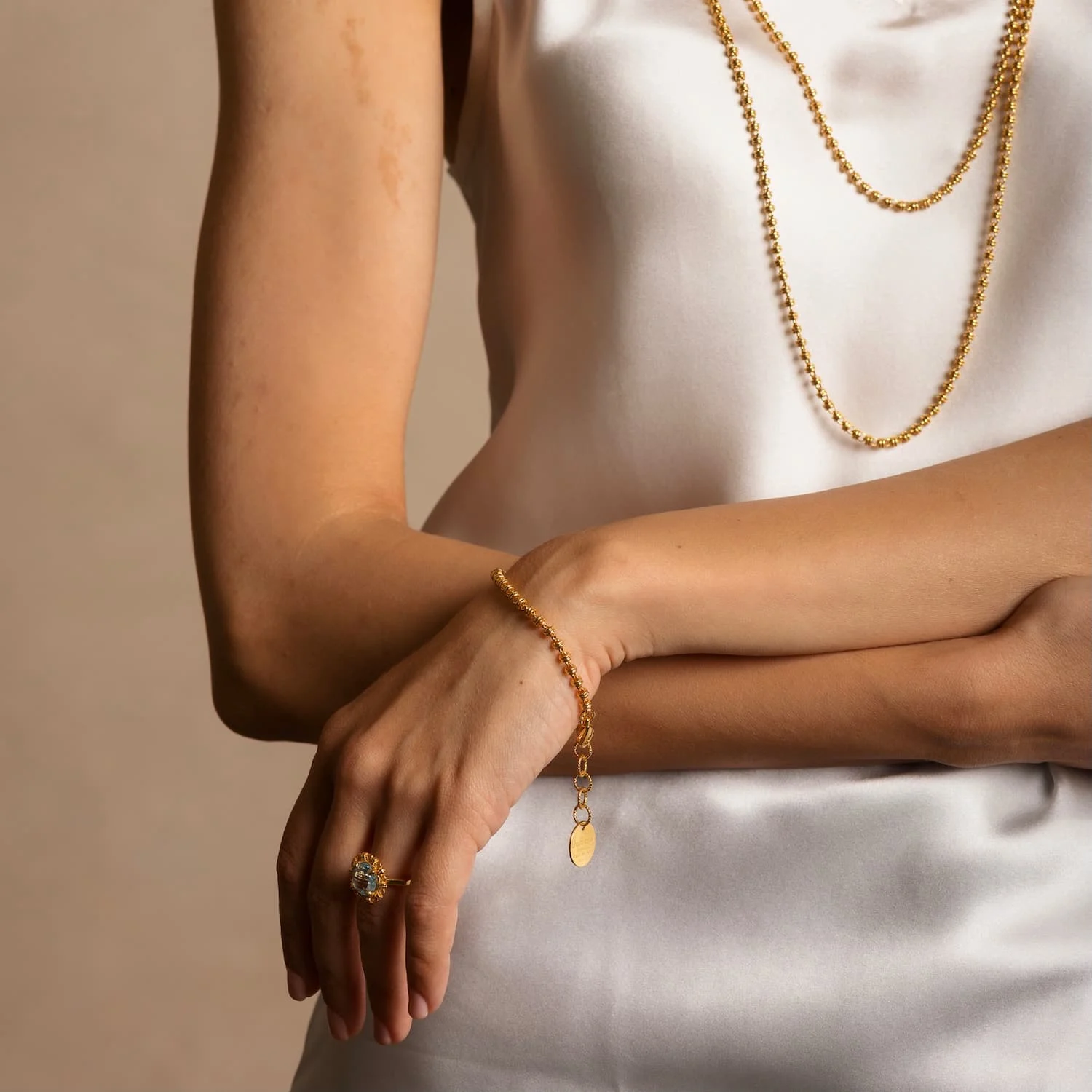 Links 3mm Bracelet in Gold - Image 2