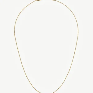 Long Trace Chain Necklace | 18ct Gold Plated
