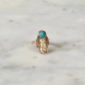 LOUISIANA WILD STATEMENT RING + TURQUOISE