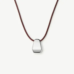 Lucy Williams Arco Cord Necklace | Silver Plated