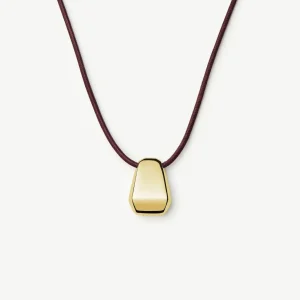 Lucy Williams Engravable Arco Cord Necklace | 18ct Gold Plated