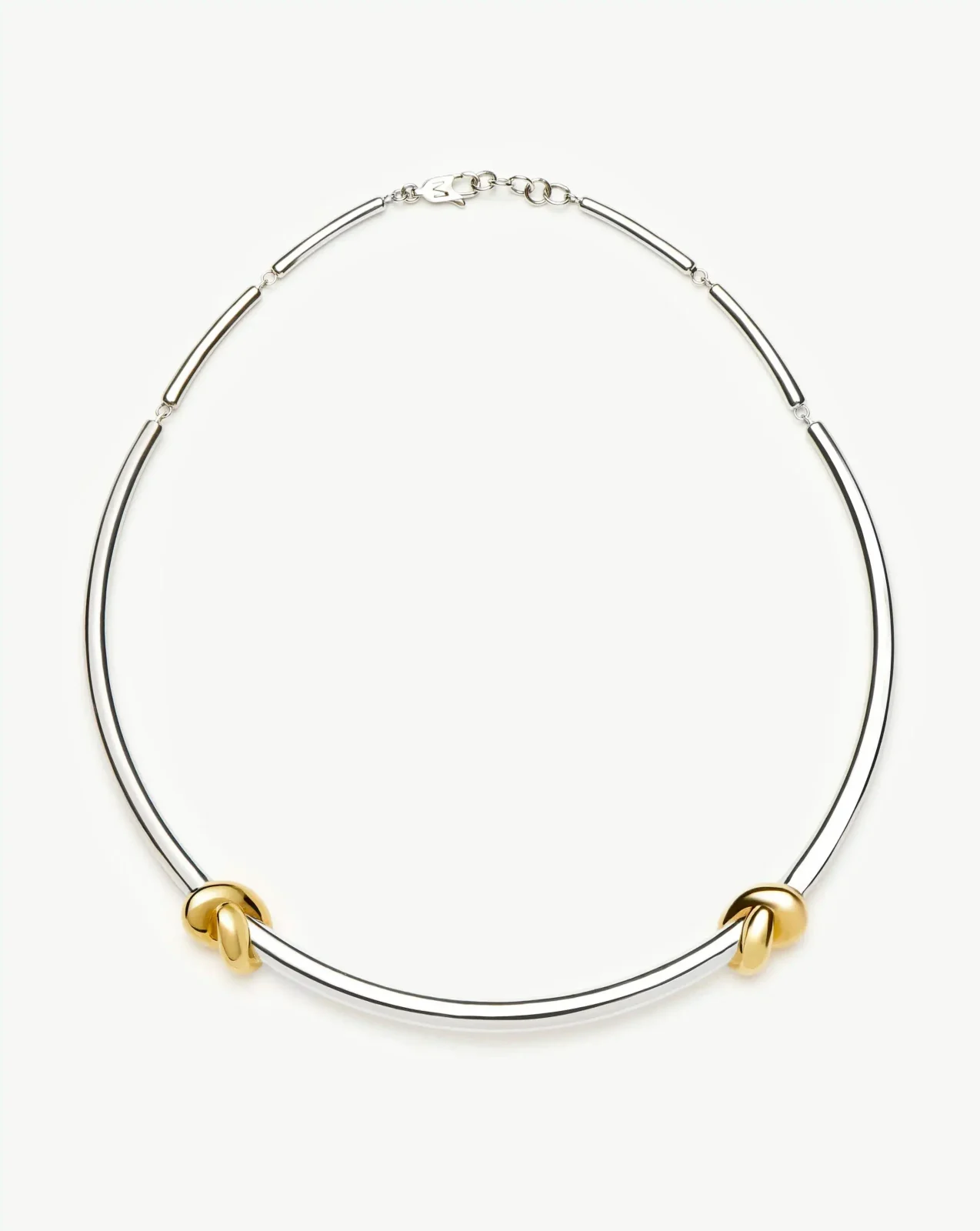 Lucy Williams Knot Torque Necklace | Mixed Metal