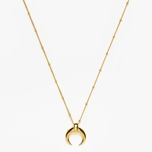 Lucy Williams Large Horn Pendant Necklace