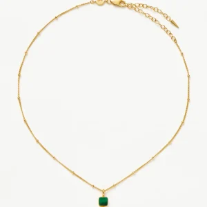 Lucy Williams Malachite Choker | 18ct Gold Vermeil/Malachite