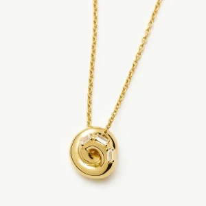Lucy Williams Pavé Knot Pendant Necklace | 18ct Gold Plated