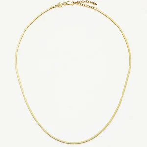 Lucy Williams Short Square Snake Chain Necklace