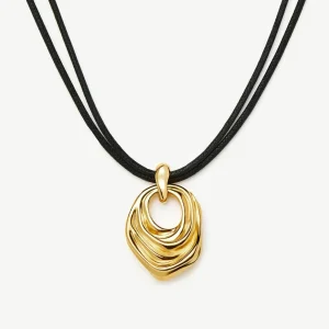 MARKGONG Draped Statement Cord Necklace | 18ct Gold Plated