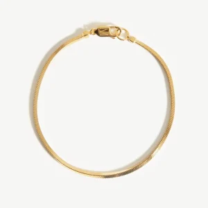 Mens Square Snake Chain Bracelet