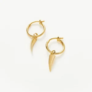 Mini Claw Charm Hoop Earrings