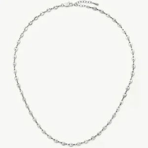 Mini Mariner Chain Necklace | Platinum Plated