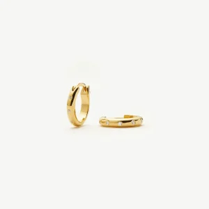 Mini Solar Studded Hoop Earrings