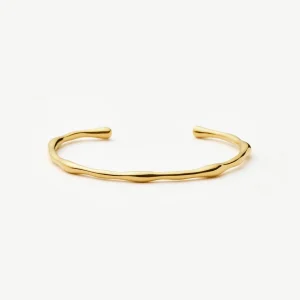 Molten Cuff Bracelet | 18ct Gold Plated
