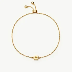 November Birthstone Slider Bracelet | 18ct Gold Plated/Citrine