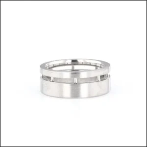 Open Window Men's Band Palladium Platinum