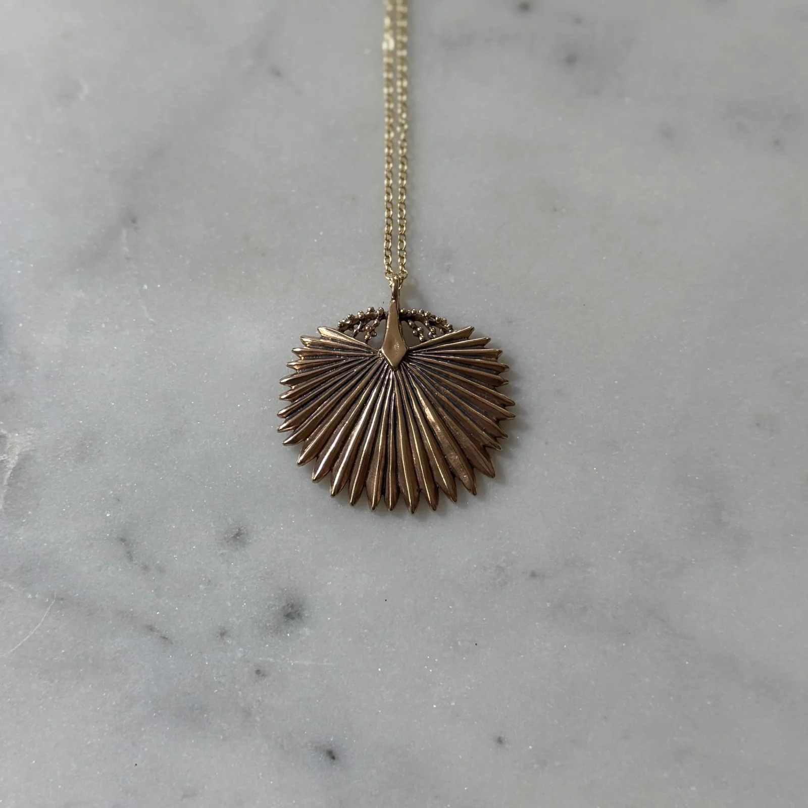 PALMETTO LEAF PENDANT — LARGE
