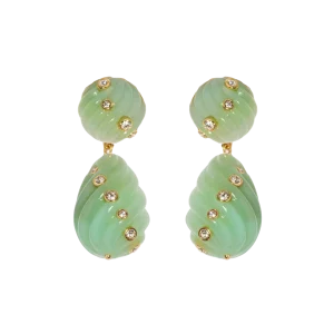 Raeni Drop Earrings in Mint