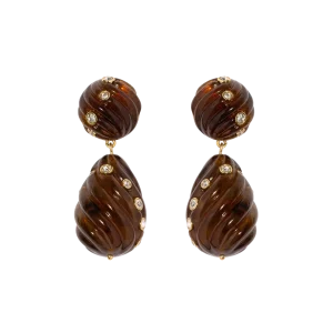 Raeni Drop Earrings in Tortoise