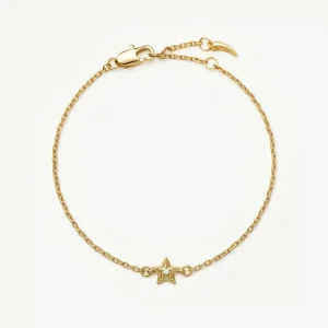 Ridge Star Chain Bracelet | 18ct Gold Plated/Cubic Zirconia