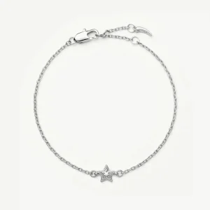 Ridge Star Chain Bracelet | Silver Plated/Cubic Zirconia