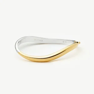 Savi Signature Hinged Bangle | Mixed Metal