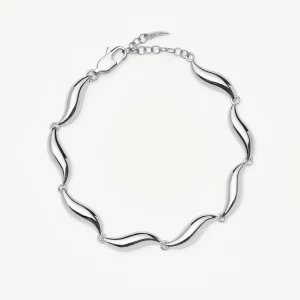 Savi Signature Link Chain Bracelet | Silver Plated
