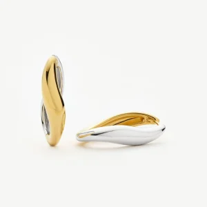 Savi Signature Medium Hoop Earrings | Mix Metal