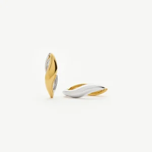 Savi Signature Small Hoop Earrings | Mix Metal