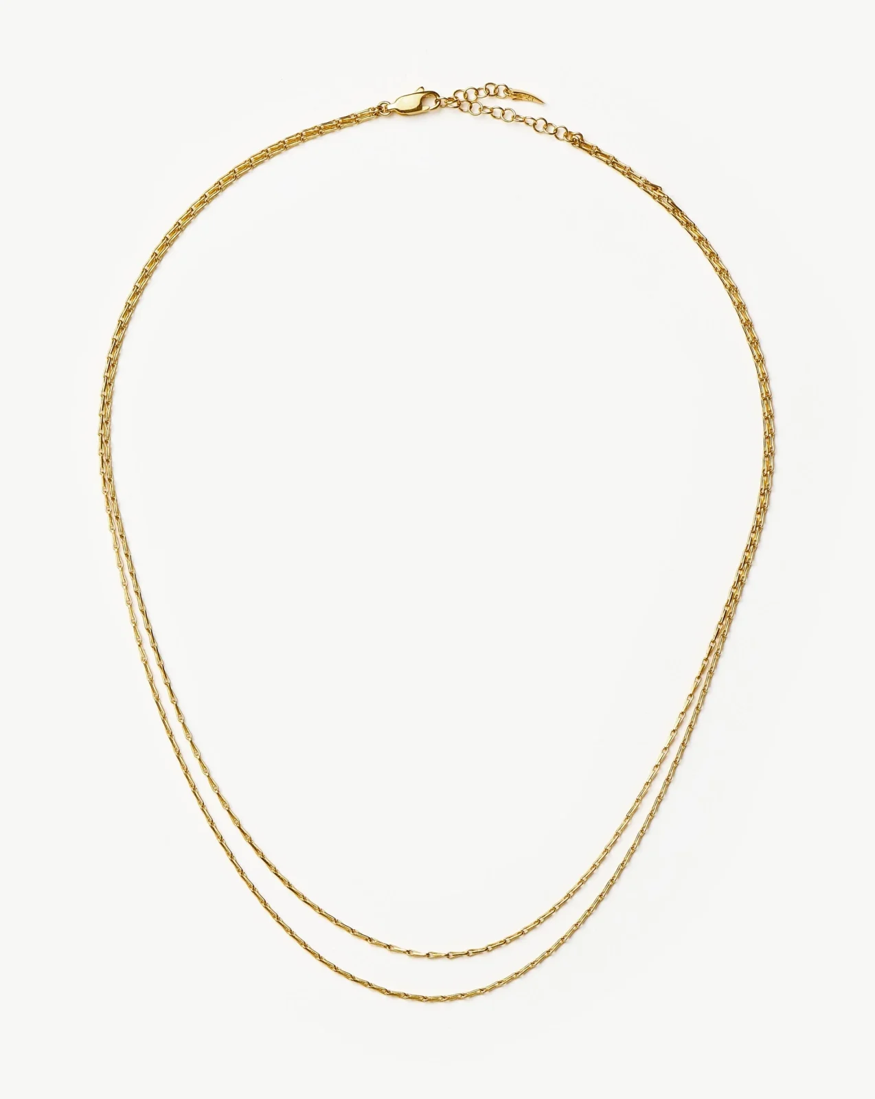 Savi Twisted Double Chain Necklace | 18ct Gold Plated