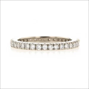 Scoop and Split Diamond 0.62cttw Eternity Band 14KW