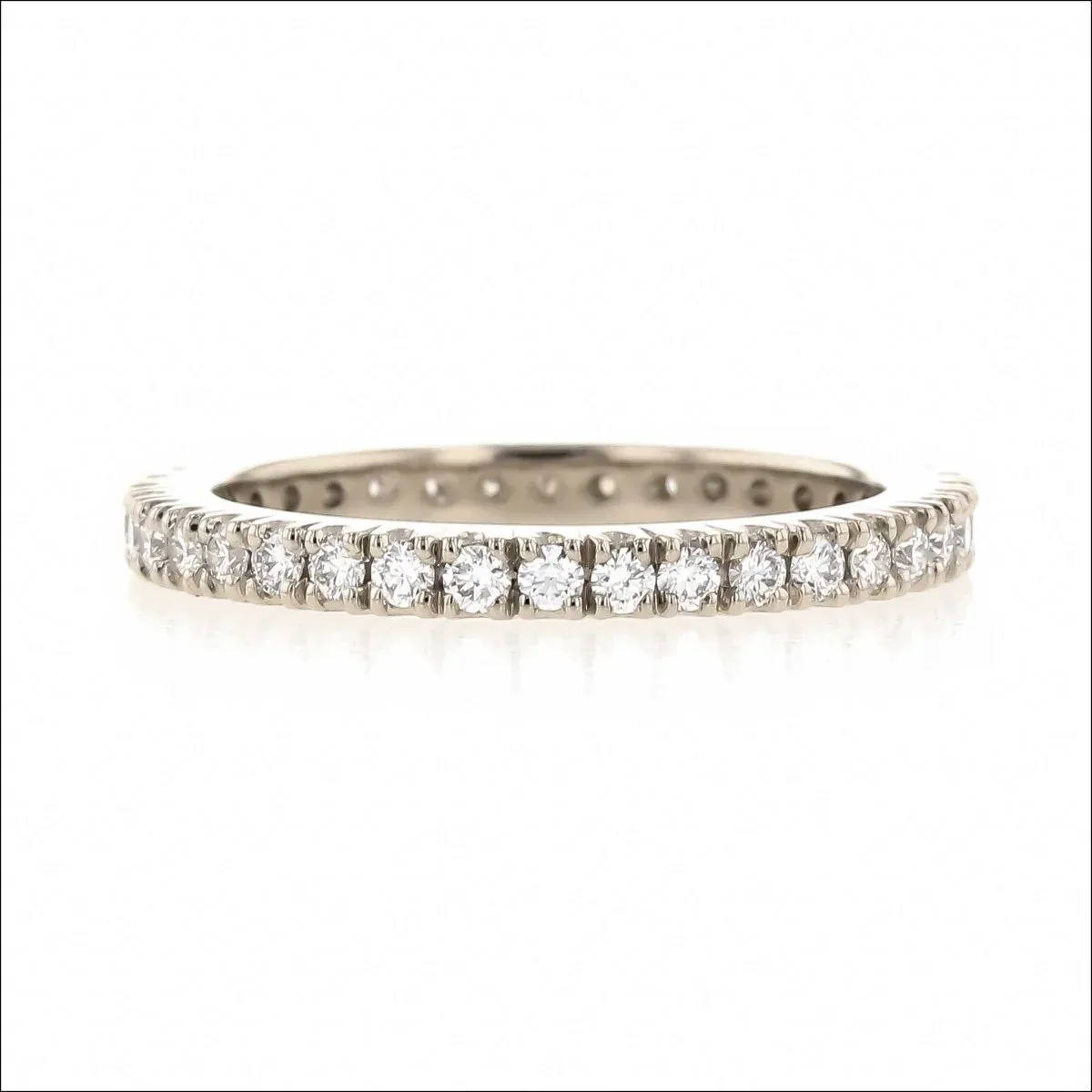 Scoop and Split Diamond 0.62cttw Eternity Band 14KW