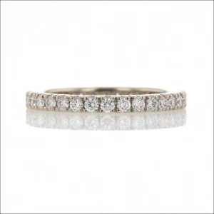 Scoop and Split Diamond 0.76cttw Eternity Band 14KW