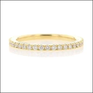 Scoop and Split Diamond Eternity Band 18KY
