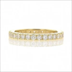 Scoop and Split Diamond Eternity Band 18KY