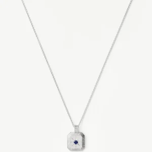 September Birthstone Pendant Necklace | Lapis/September