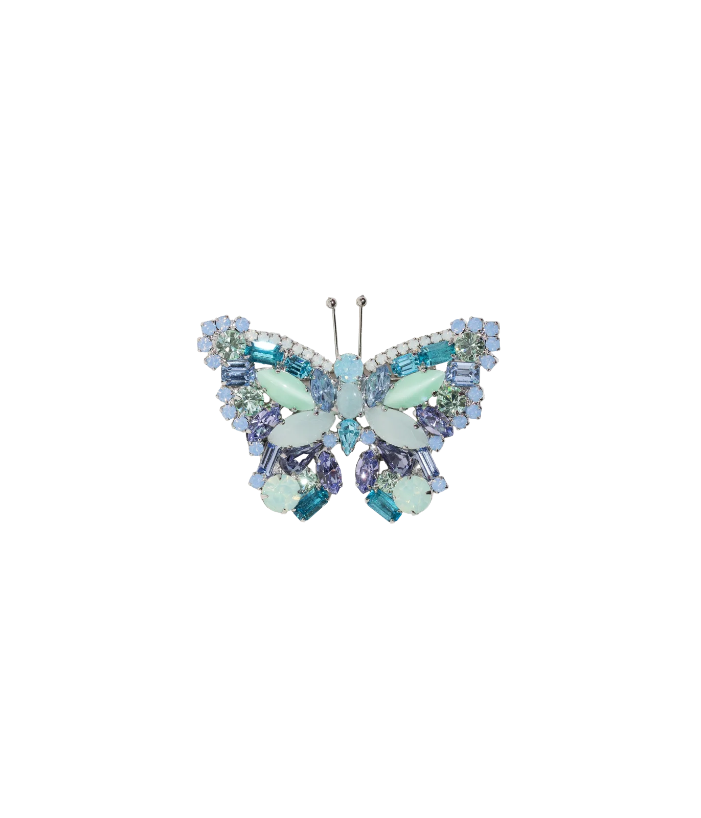 Small Butterfly in Blue Opal / Light Sapphire / Chrysolite Opal