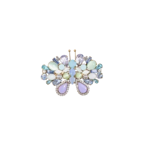 Small Butterfly in Blue Opal / Light Sapphire / Violet