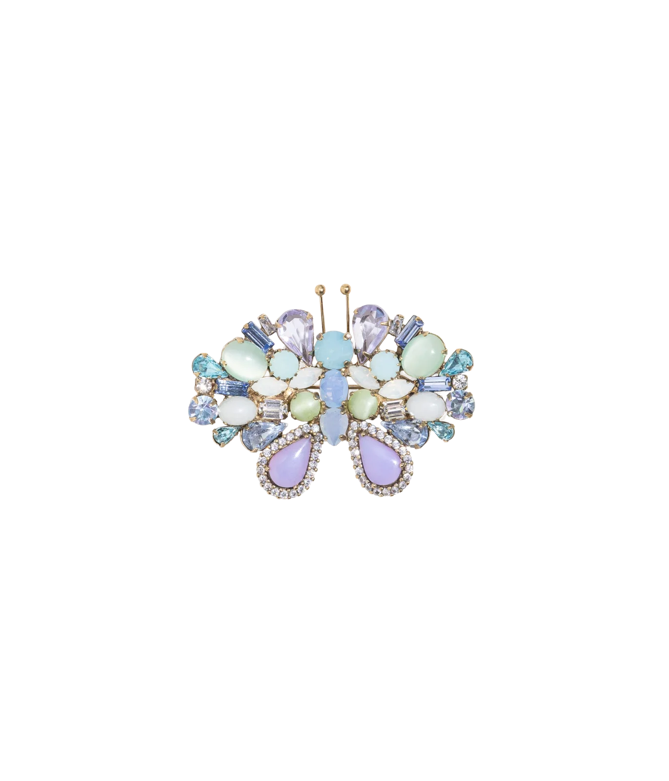 Small Butterfly in Blue Opal / Light Sapphire / Violet
