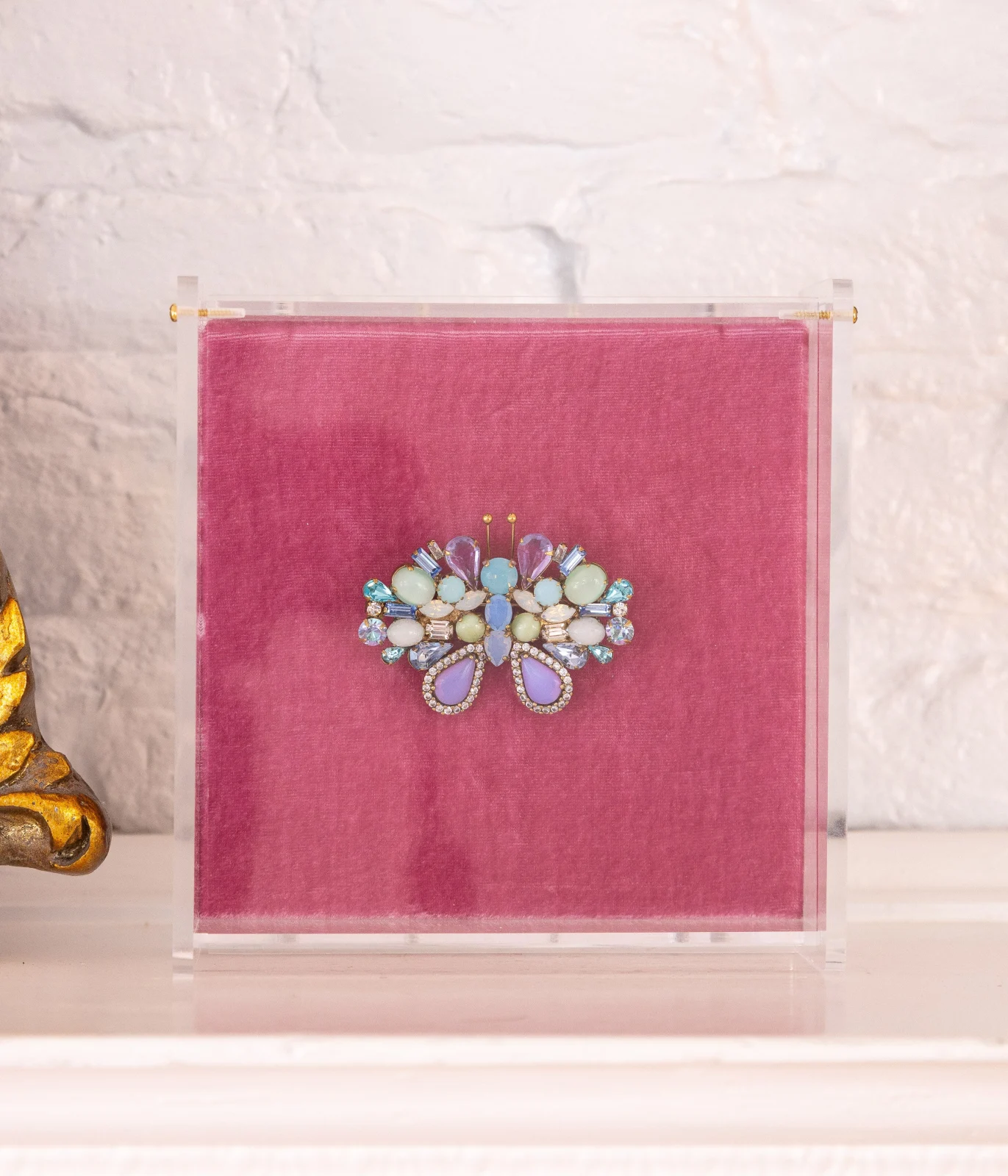 Small Butterfly in Blue Opal / Light Sapphire / Violet - Image 2