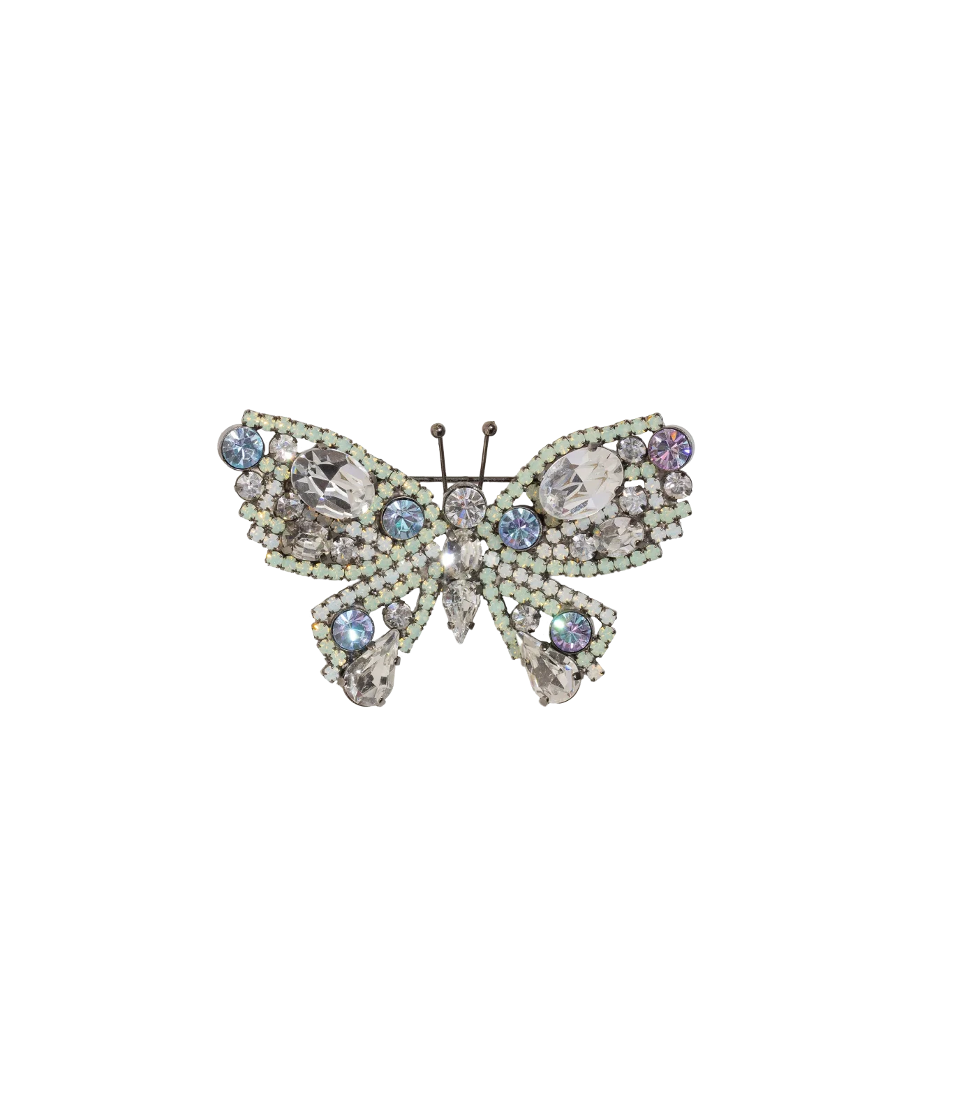 Small Butterfly in Chrysolite Opal / Crystal / Vitrail Light
