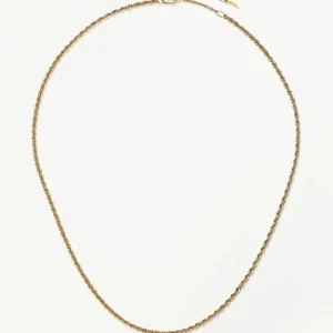 Solid Gold Classic Rope Chain Necklace