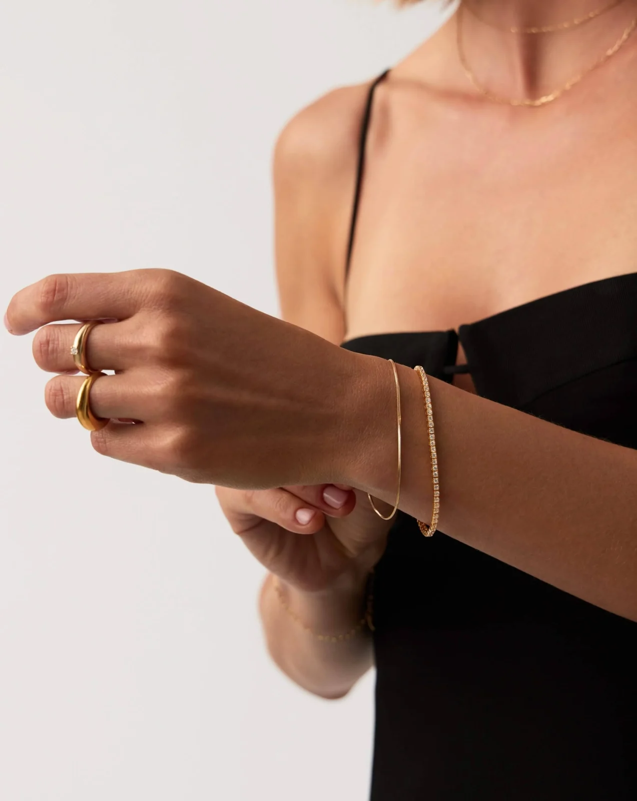 Solid Gold Diamond Tennis Bracelet | 14ct Solid Gold Lab Grown Diamonds - Image 2