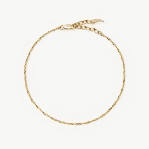 Solid Gold Twisted Chain Bracelet | 14ct Solid Gold