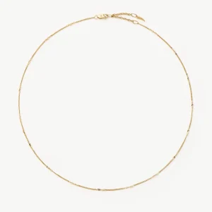 Solid Gold Twisted Curb Chain Choker