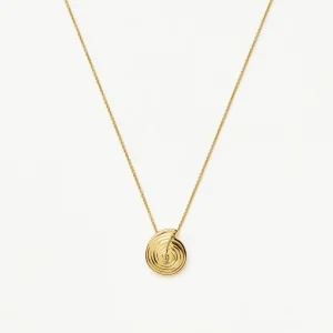 Spiral Mini Pendant Necklace | 18ct Gold Plated