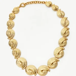 Spiral Statement Chain Necklace | 18ct Gold Plated
